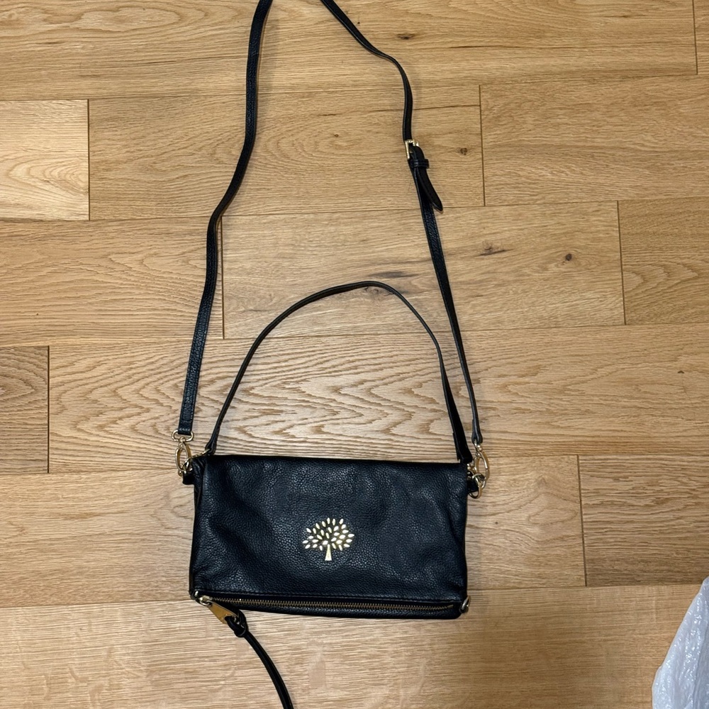Mulberry Black Leather Crossbody Bag